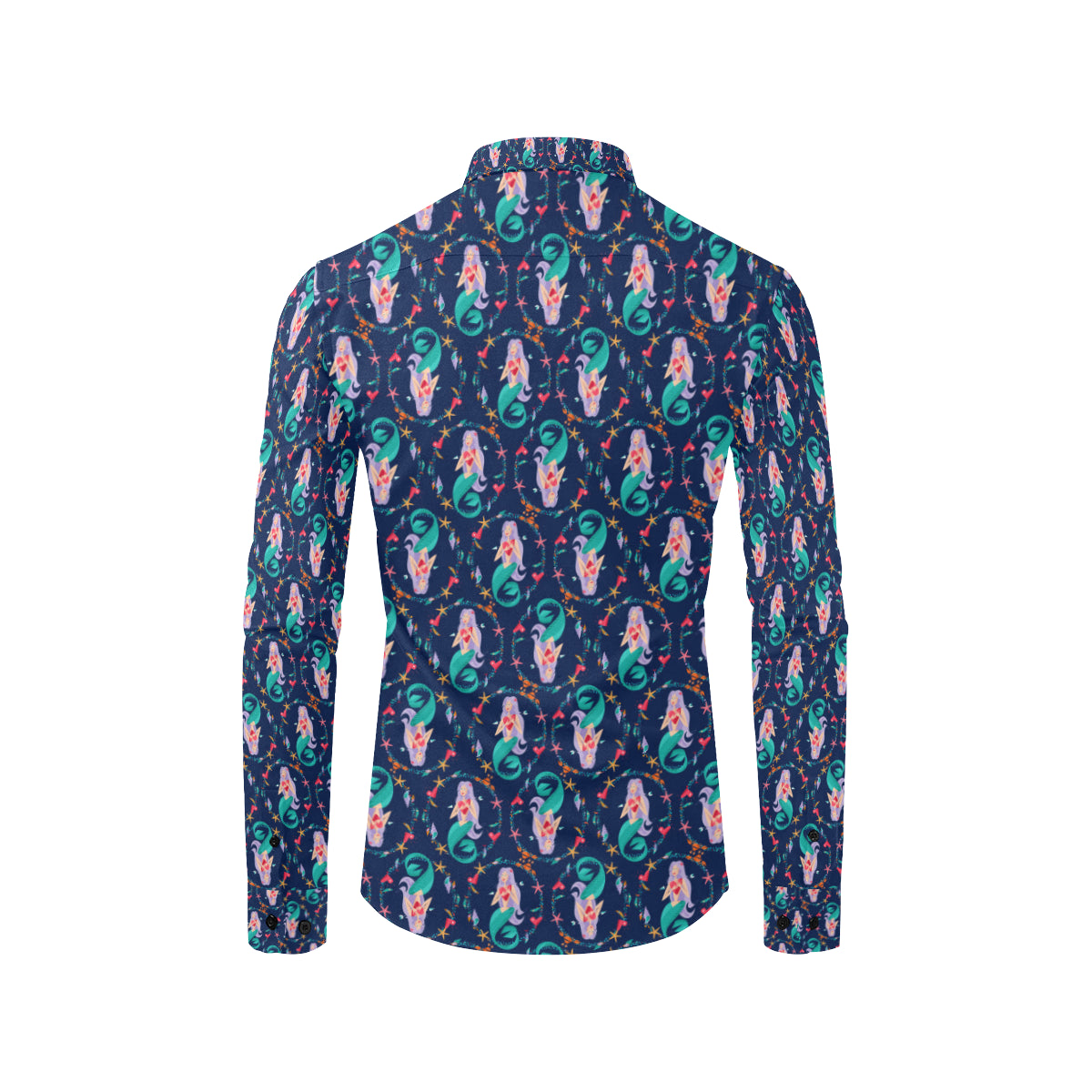 Mermaid Girl Cute Design Print Men's Long Sleeve Shirt