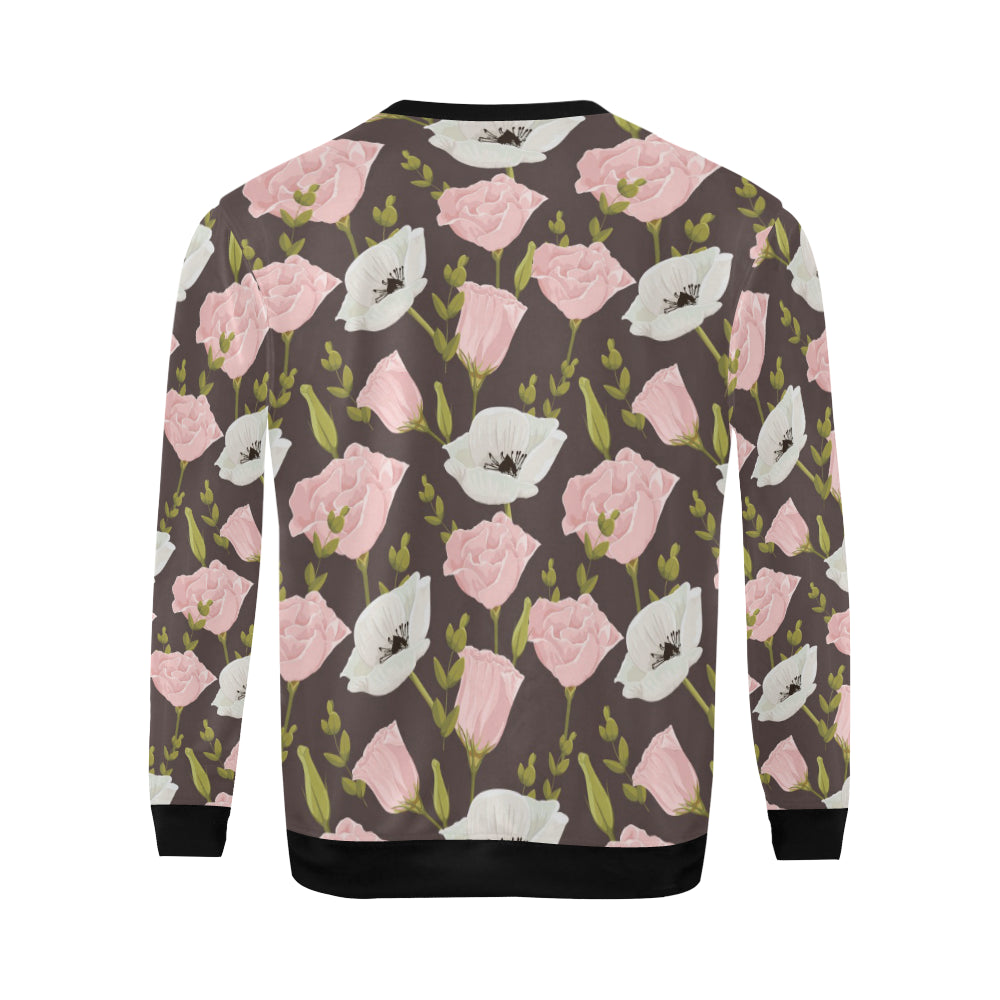 Anemone Pattern Print Design AM011 Men Long Sleeve Sweatshirt
