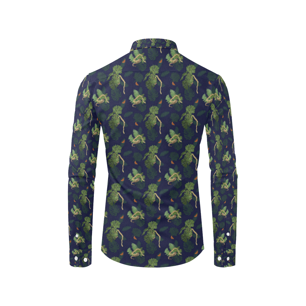 Boa Pattern Print Design 02 Men's Long Sleeve Shirt