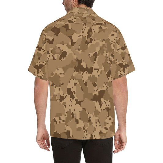 ACU Desert Digital Pattern Print Design 01 Men's Hawaiian Shirt