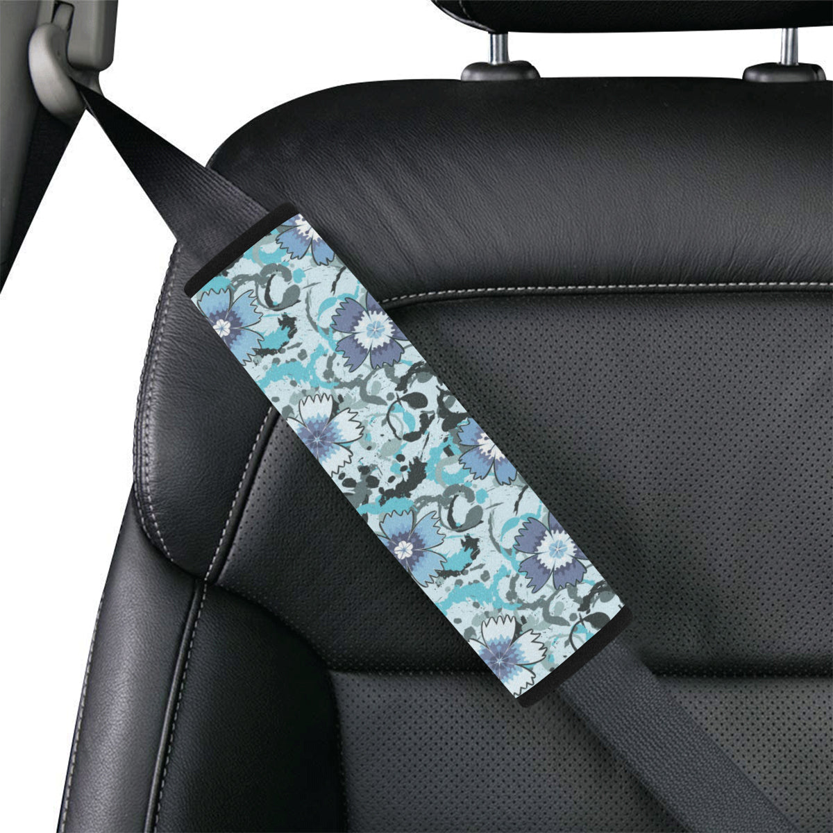 Carnations Pattern Print Design CN04 Car Seat Belt Cover