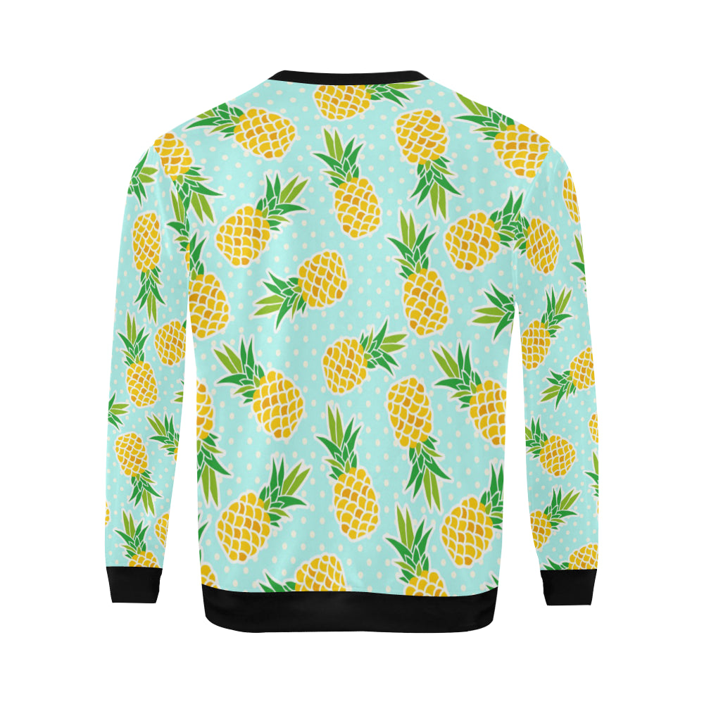 Pineapple Pattern Print Design PP01 Men Long Sleeve Sweatshirt