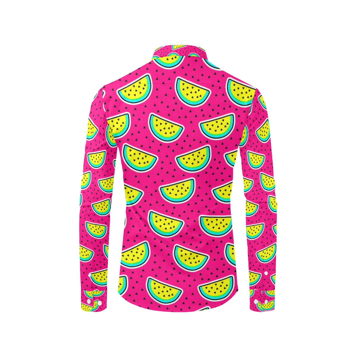 Watermelon Pattern Print Design WM04 Men's Long Sleeve Shirt
