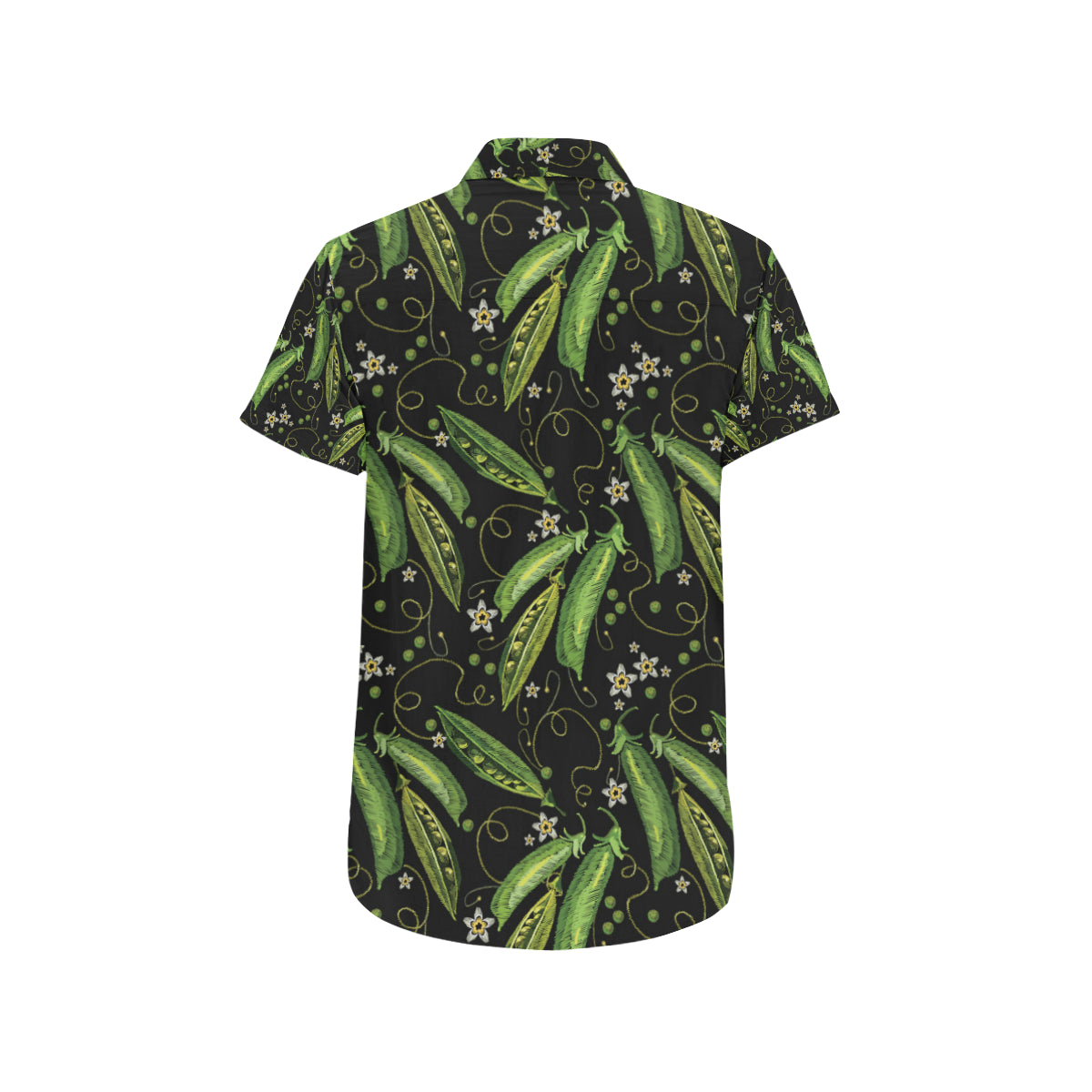 Peas Pattern Print Design A02 Men's Short Sleeve Button Up Shirt