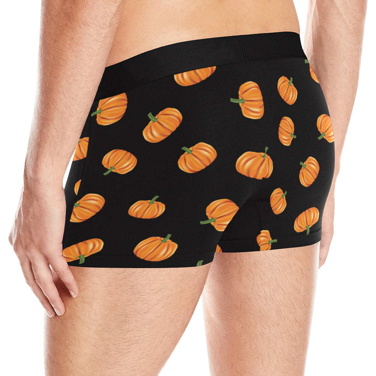 Pumpkin Pattern Print Design A05 Men's Boxer Briefs