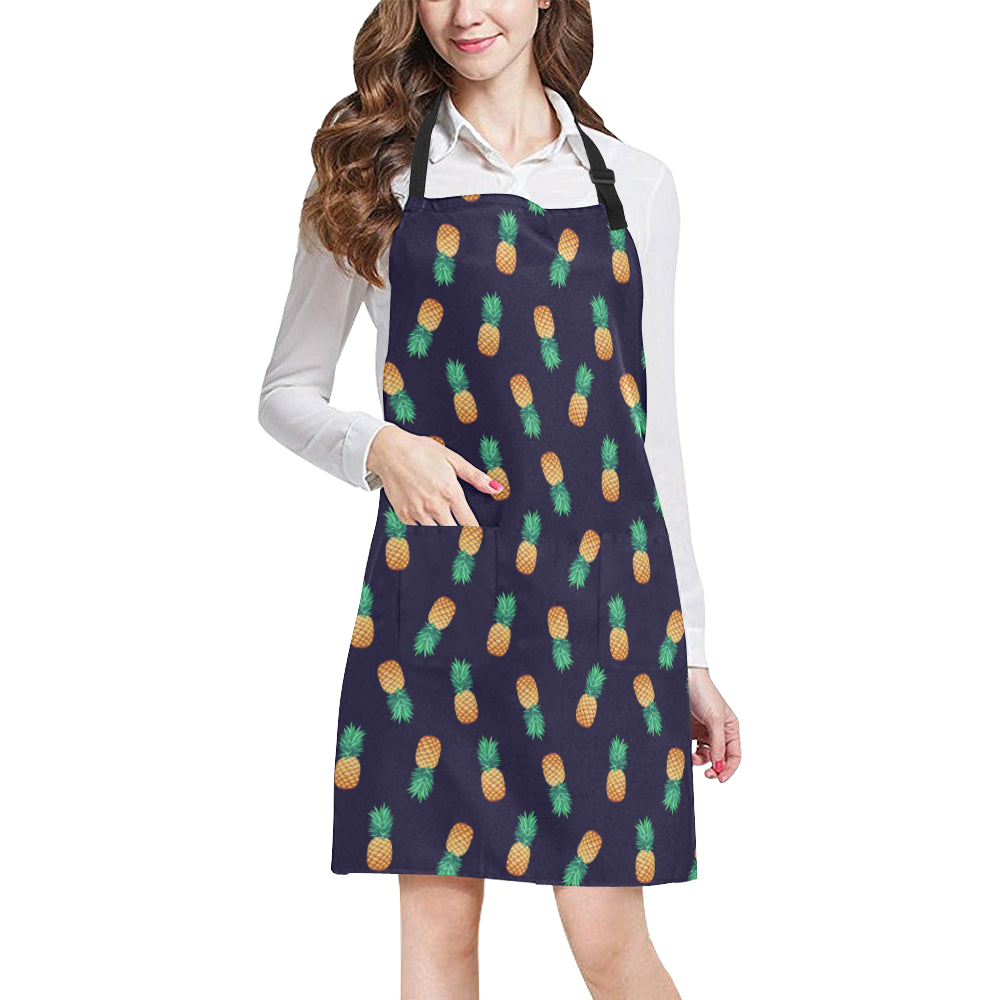 Pineapple Pattern Apron with Pocket