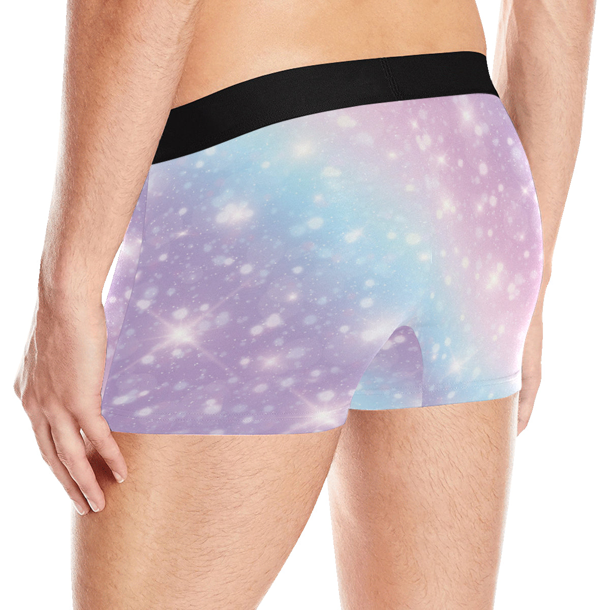 Cosmic Pastel Pattern Print Design 02 Men's Boxer Briefs
