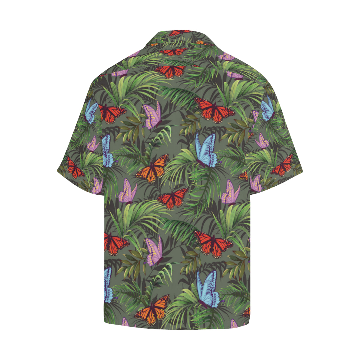 Monarch Butterfly Pattern Print Design 04 Men's Hawaiian Shirt