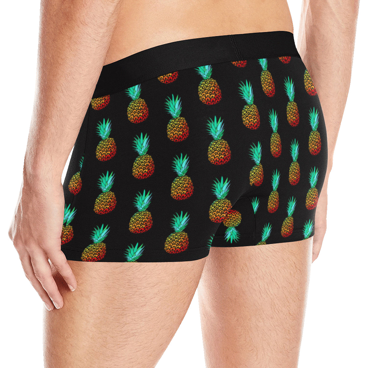 Pineapple Pattern Print Design A05 Men's Boxer Briefs