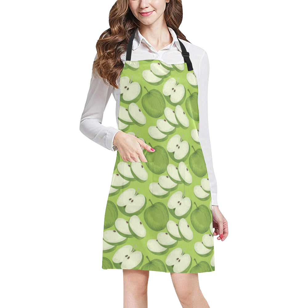 Apple Pattern Print Design AP010 Apron with Pocket