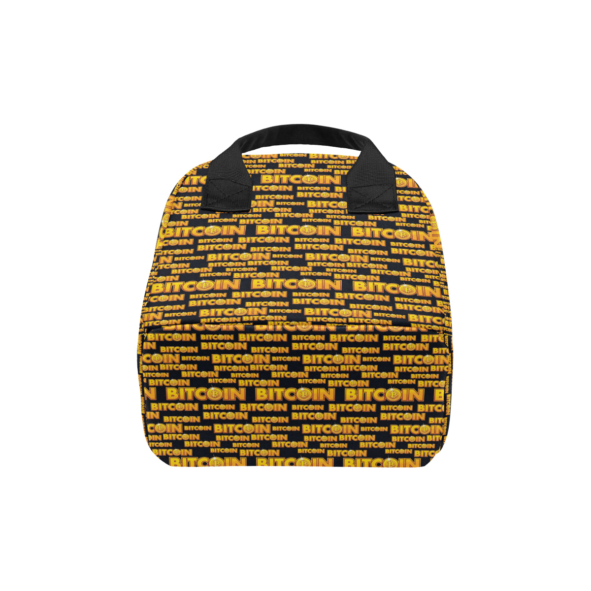Bitcoin Pattern Print Design DO03 Insulated Lunch Bag