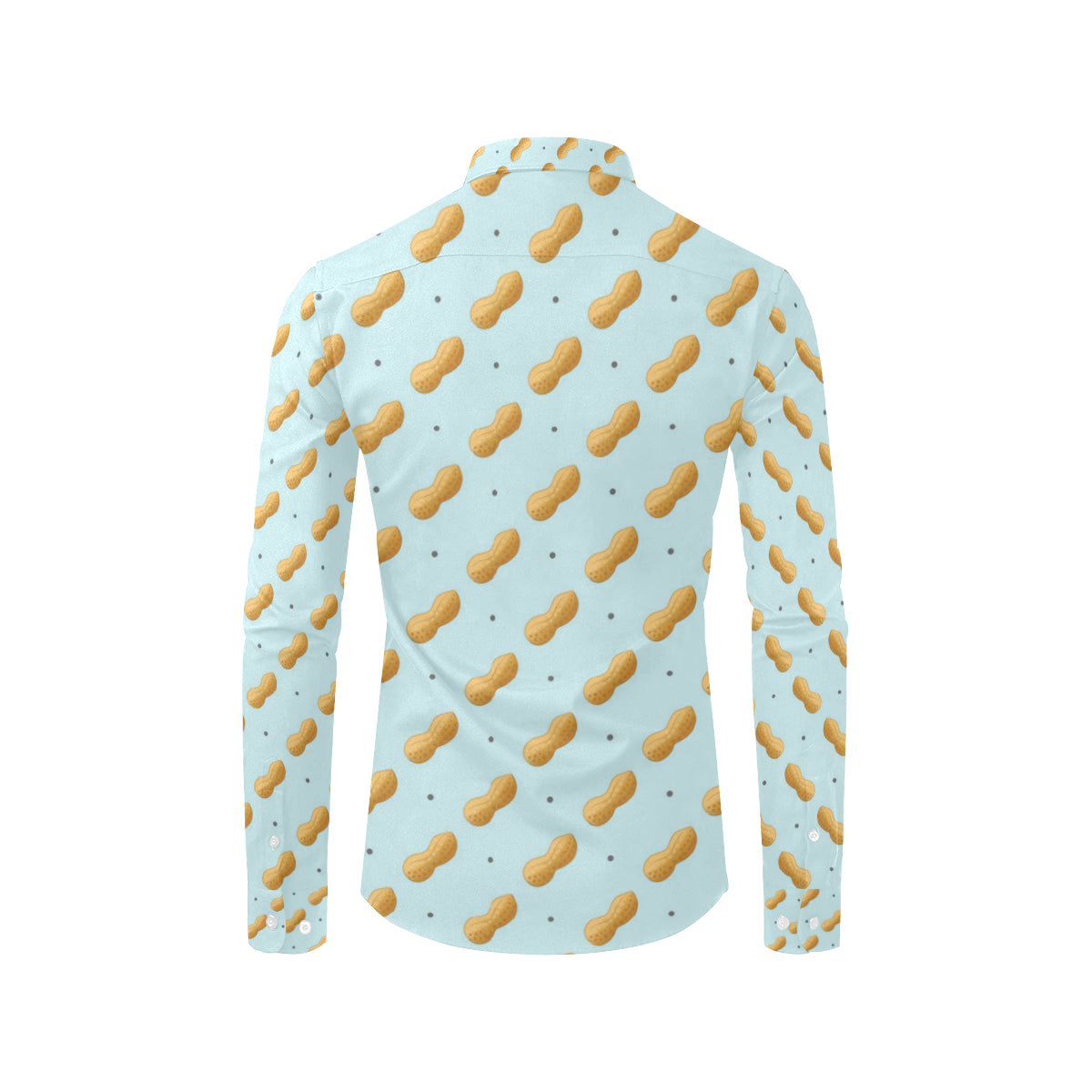 Peanut Pattern Print Design A03 Men's Long Sleeve Shirt