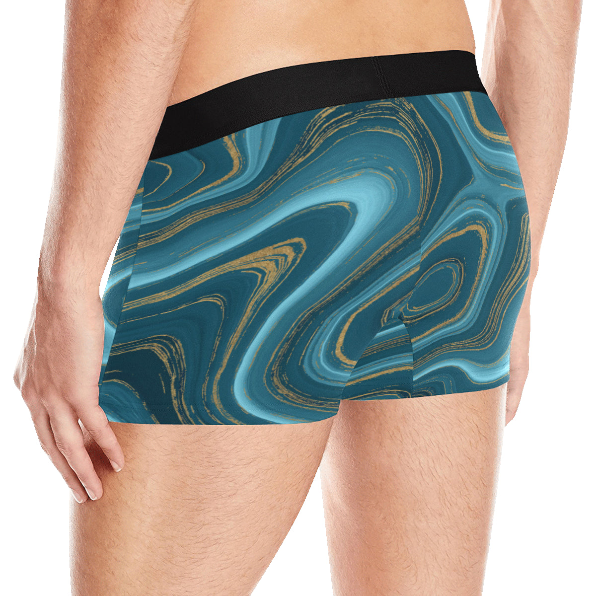 Liquid Pattern Print Design 04 Men's Boxer Briefs