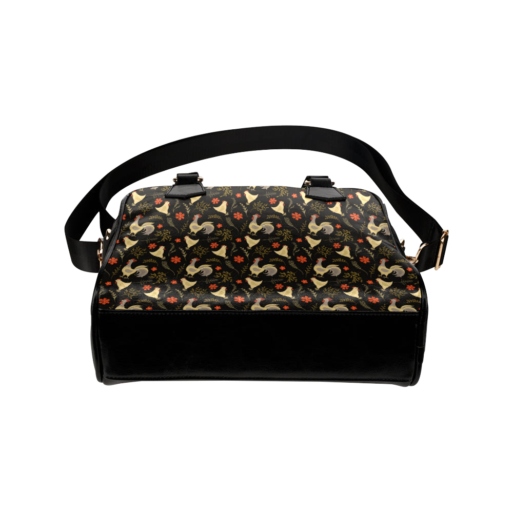 Chicken Pattern Print Design 04 Shoulder Handbag