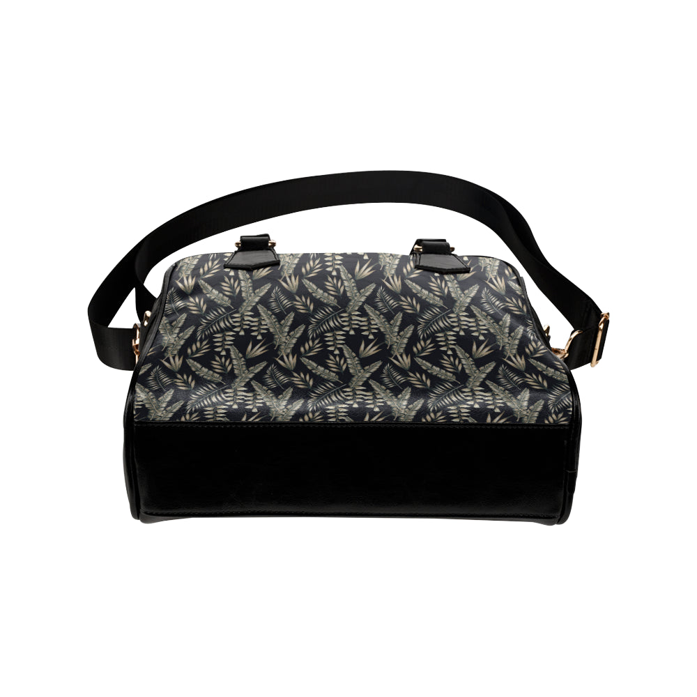 Banana Leaf Pattern Print Design 07 Shoulder Handbag