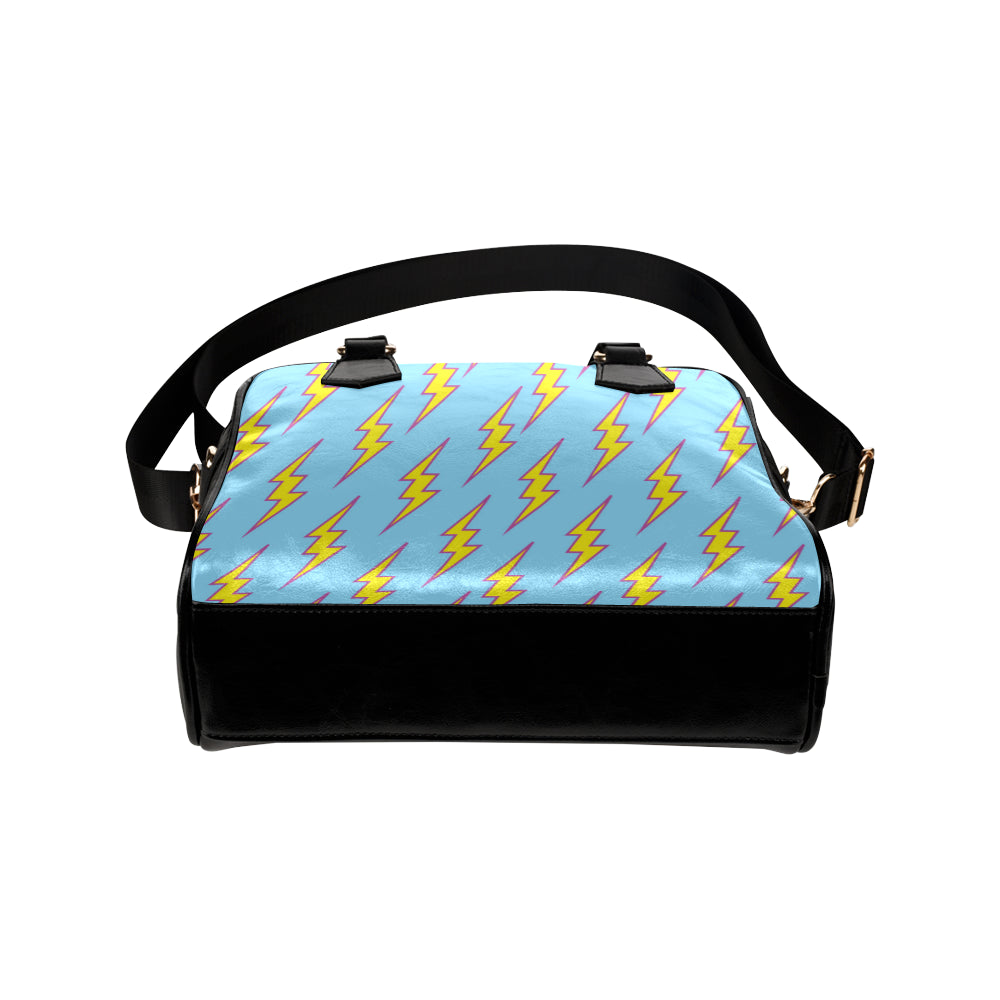 Lightning Thunder Pattern Print Design 02 Shoulder Handbag