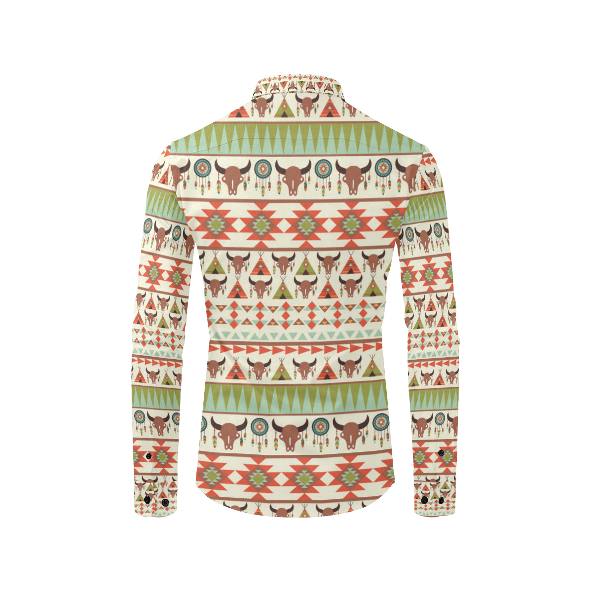 American indian Ethnic Pattern Men's Long Sleeve Shirt