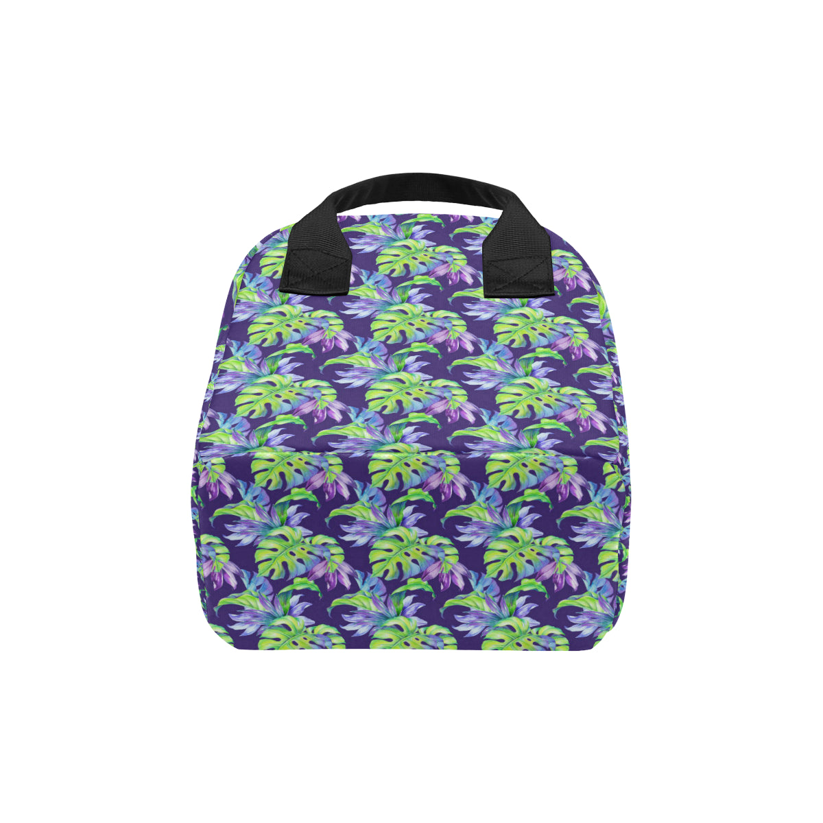 Tropical Flower Pattern Print Design TF019 Insulated Lunch Bag