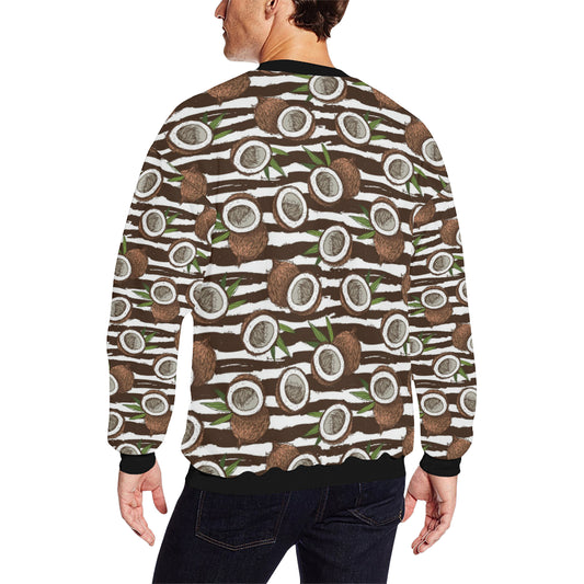 Coconut Pattern Print Design CN04 Men Long Sleeve Sweatshirt