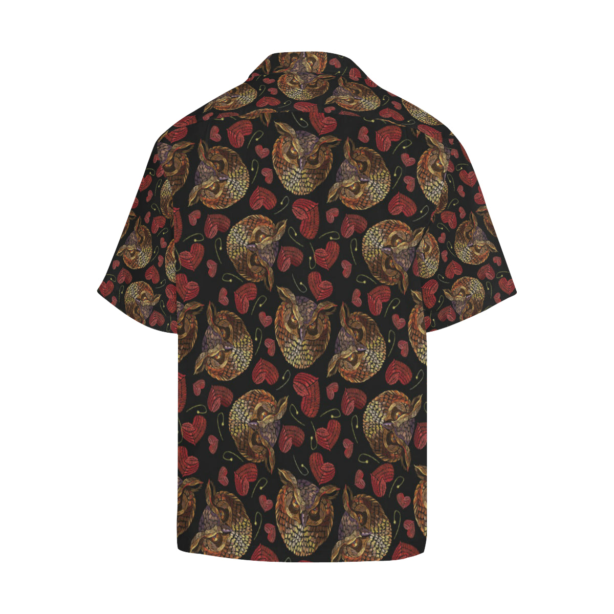 Owl Pattern Print Design A08 Men's Hawaiian Shirt