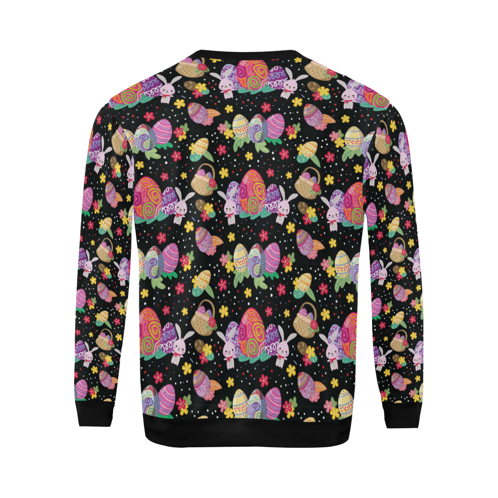 Easter Eggs Pattern Print Design RB06 Men Long Sleeve Sweatshirt