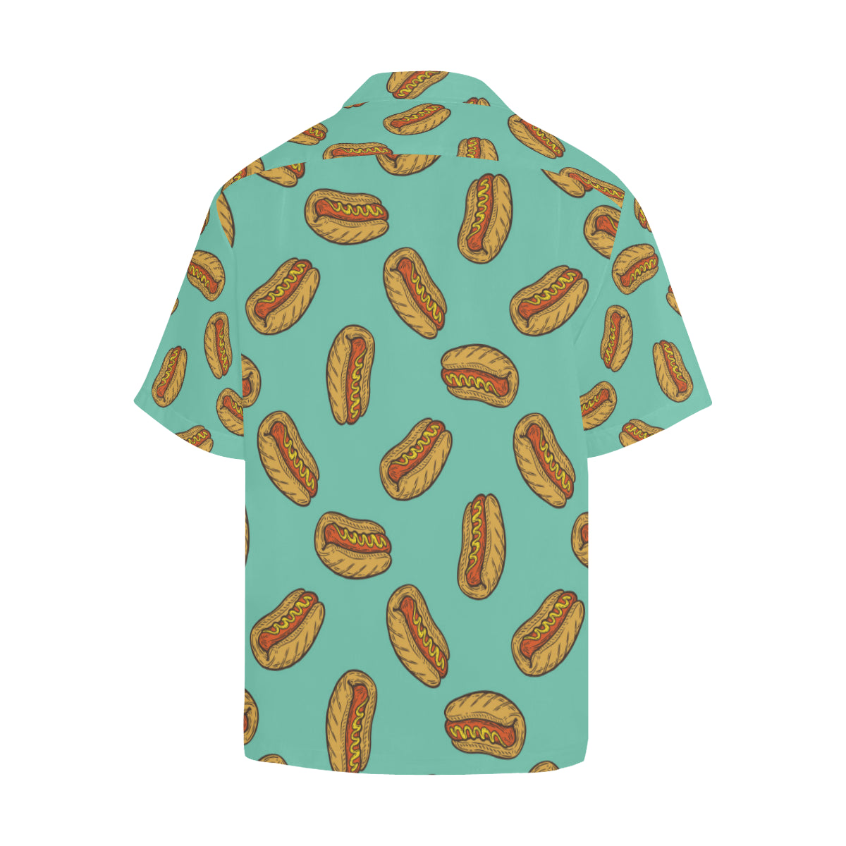 Hot Dog Pattern Print Design 04 Men's Hawaiian Shirt