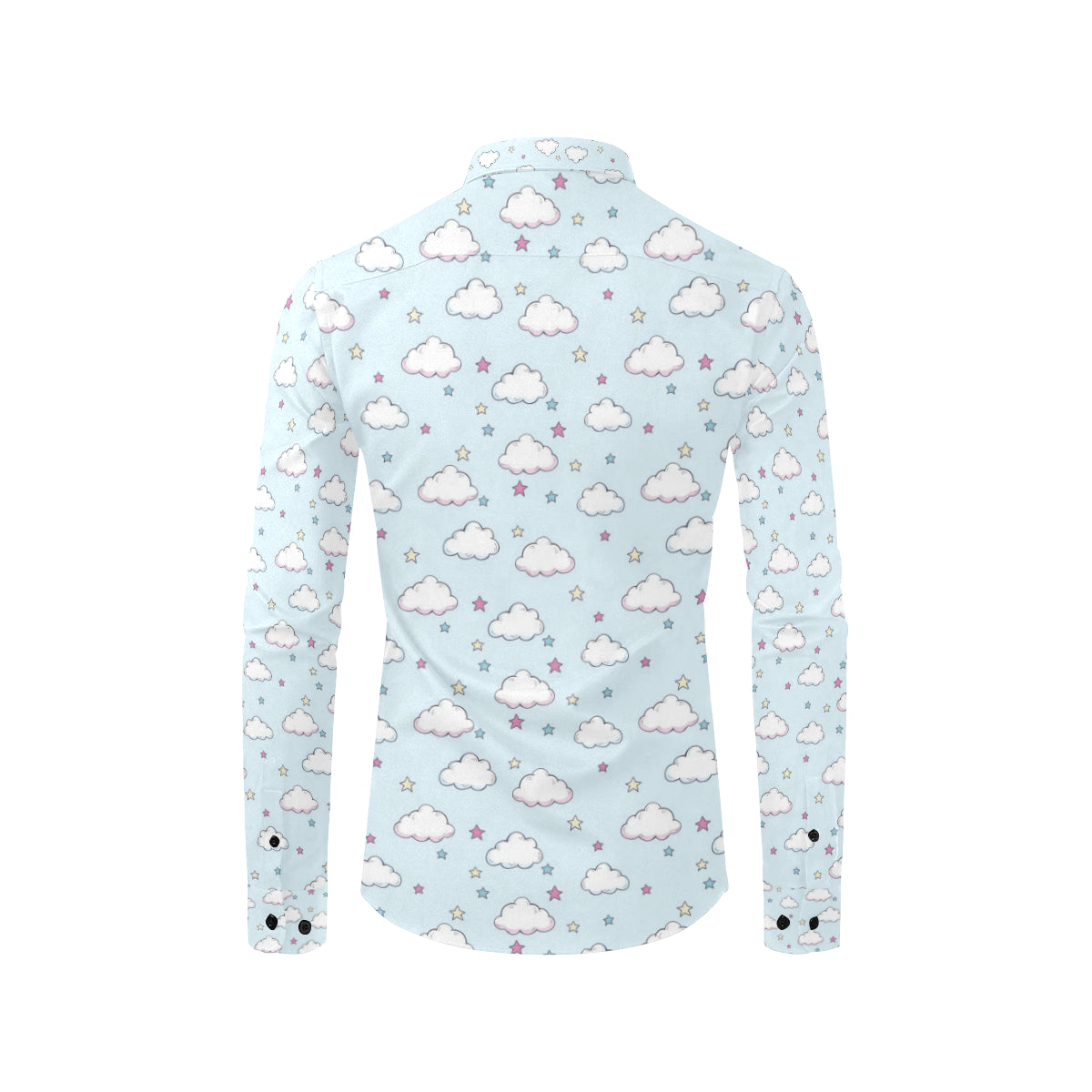 Cloud Pattern Print Design 01 Men's Long Sleeve Shirt