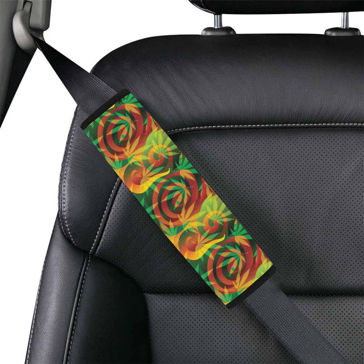 Rastafarian Pattern Print Design A01 Car Seat Belt Cover