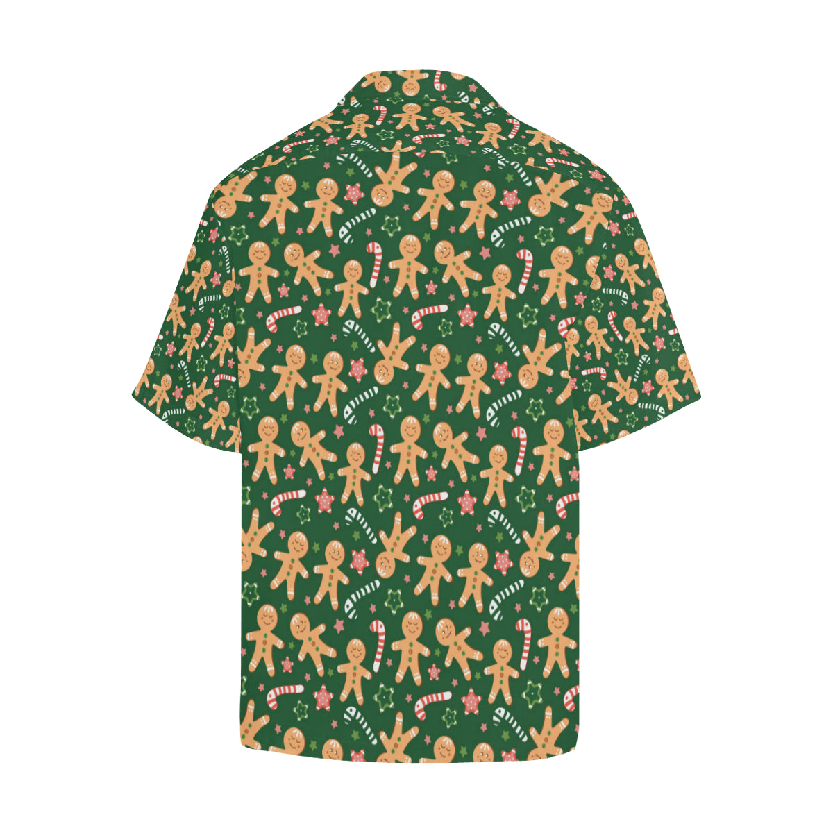Gingerbread Pattern Print Design 04 Men's Hawaiian Shirt