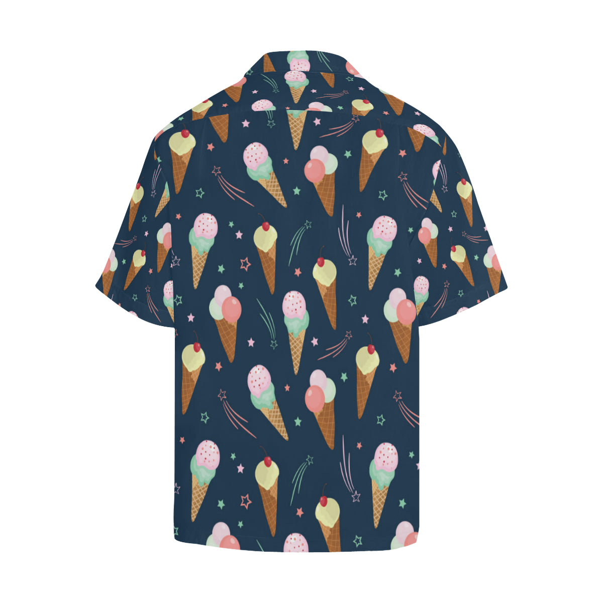 Ice Cream Pattern Print Design 04 Men's Hawaiian Shirt