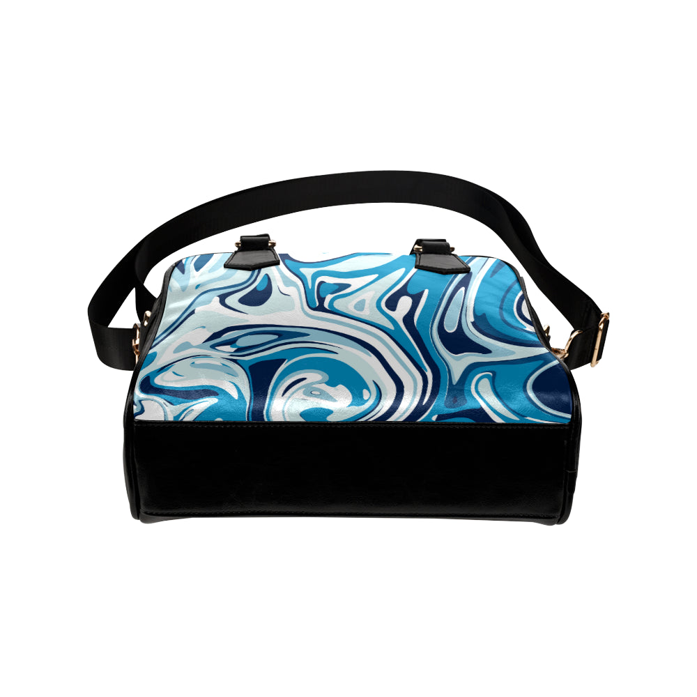 Liquid Pattern Print Design 05 Shoulder Handbag