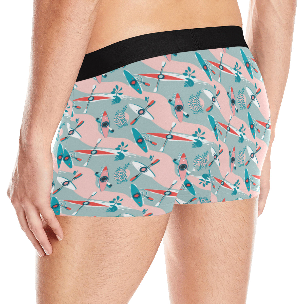 Kayak Pattern Print Design 05 Men's Boxer Briefs