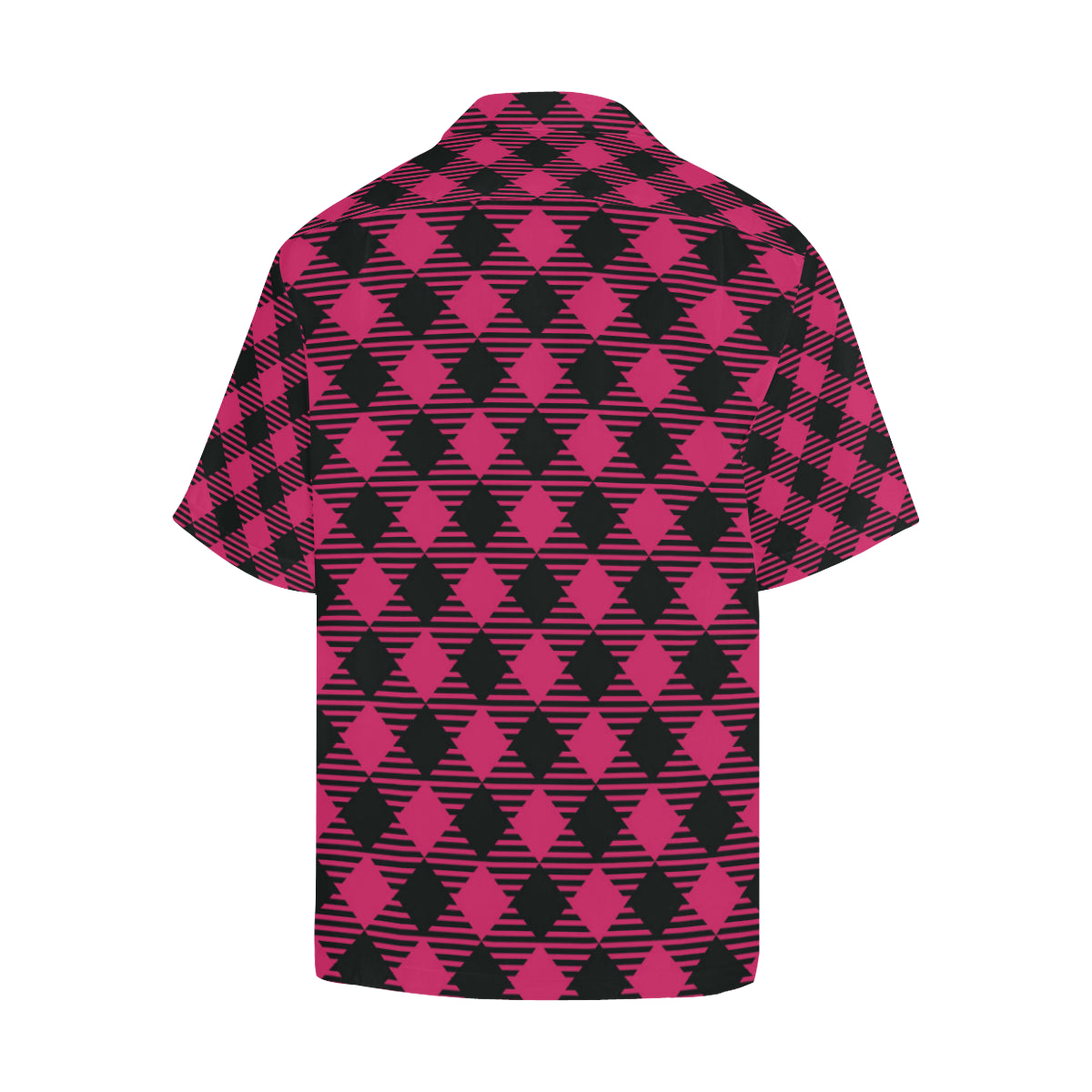 Buffalo check Pink Pattern Print Design 01 Men's Hawaiian Shirt