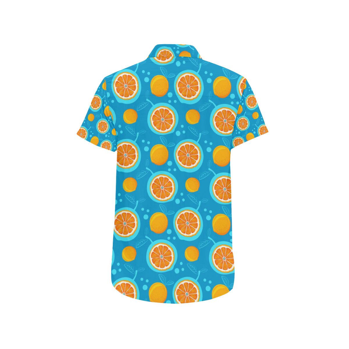 Grapefruit Pattern Print Design GF03 Men's Short Sleeve Button Up Shirt