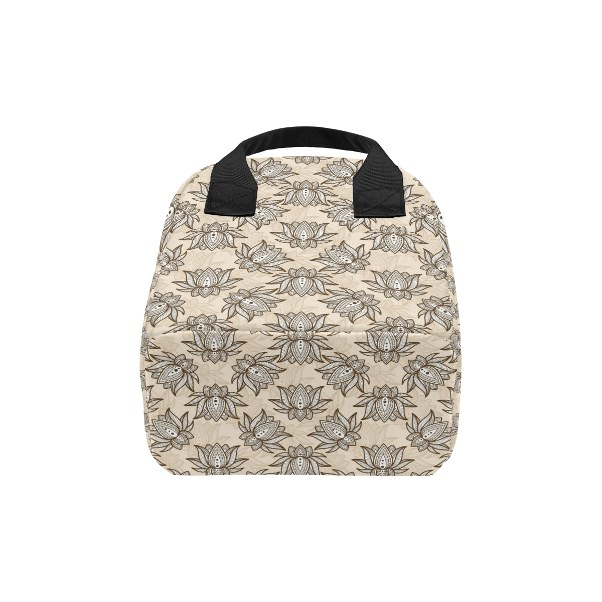 lotus Boho Pattern Print Design LO05 Insulated Lunch Bag