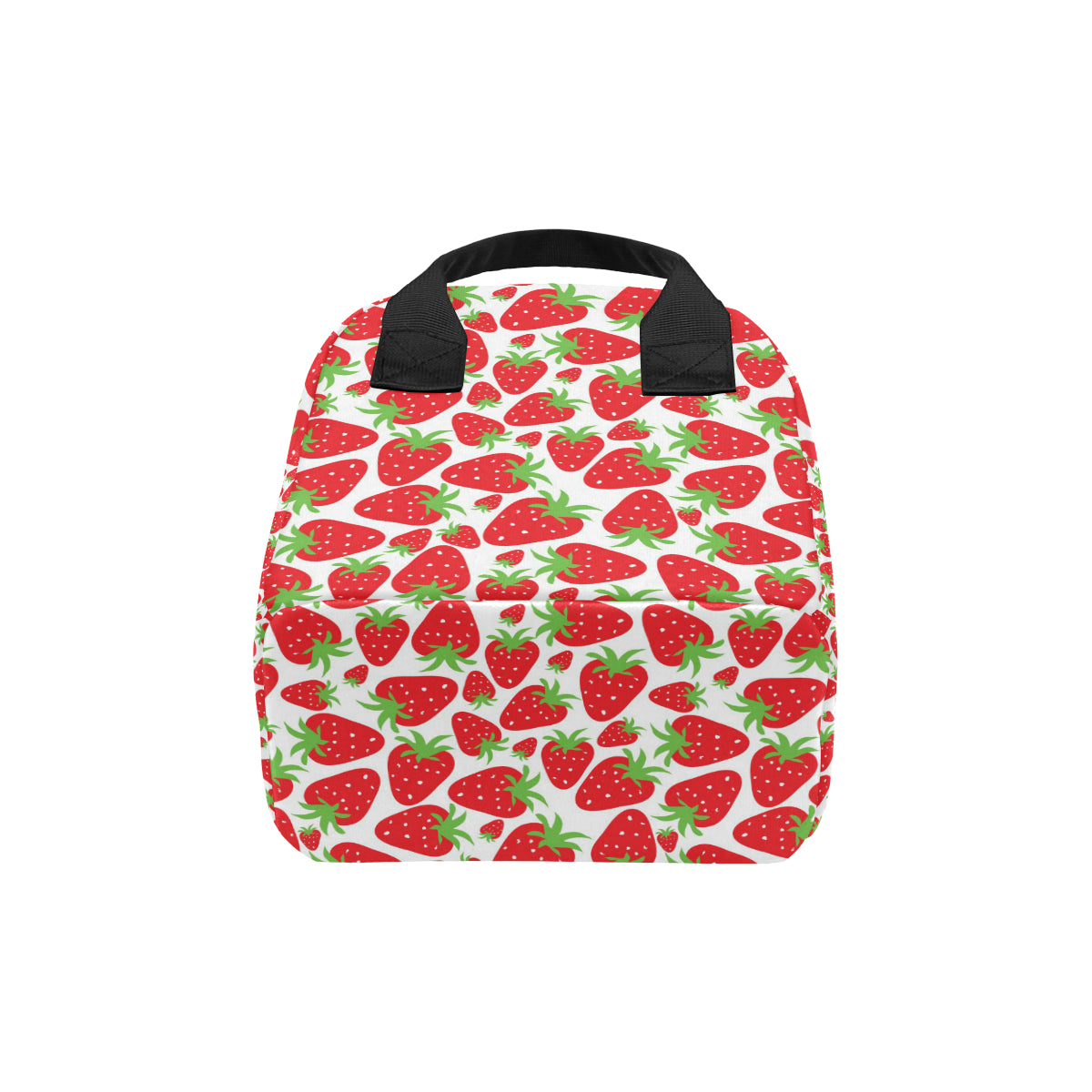Strawberry Pattern Print Design SB01 Insulated Lunch Bag