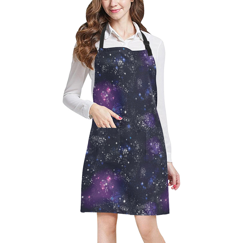 Cosmic Pattern Print Design 03 Apron with Pocket