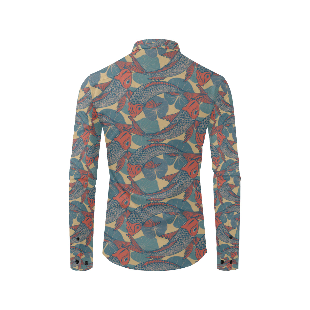 Pisces Pattern Print Design A01 Men's Long Sleeve Shirt