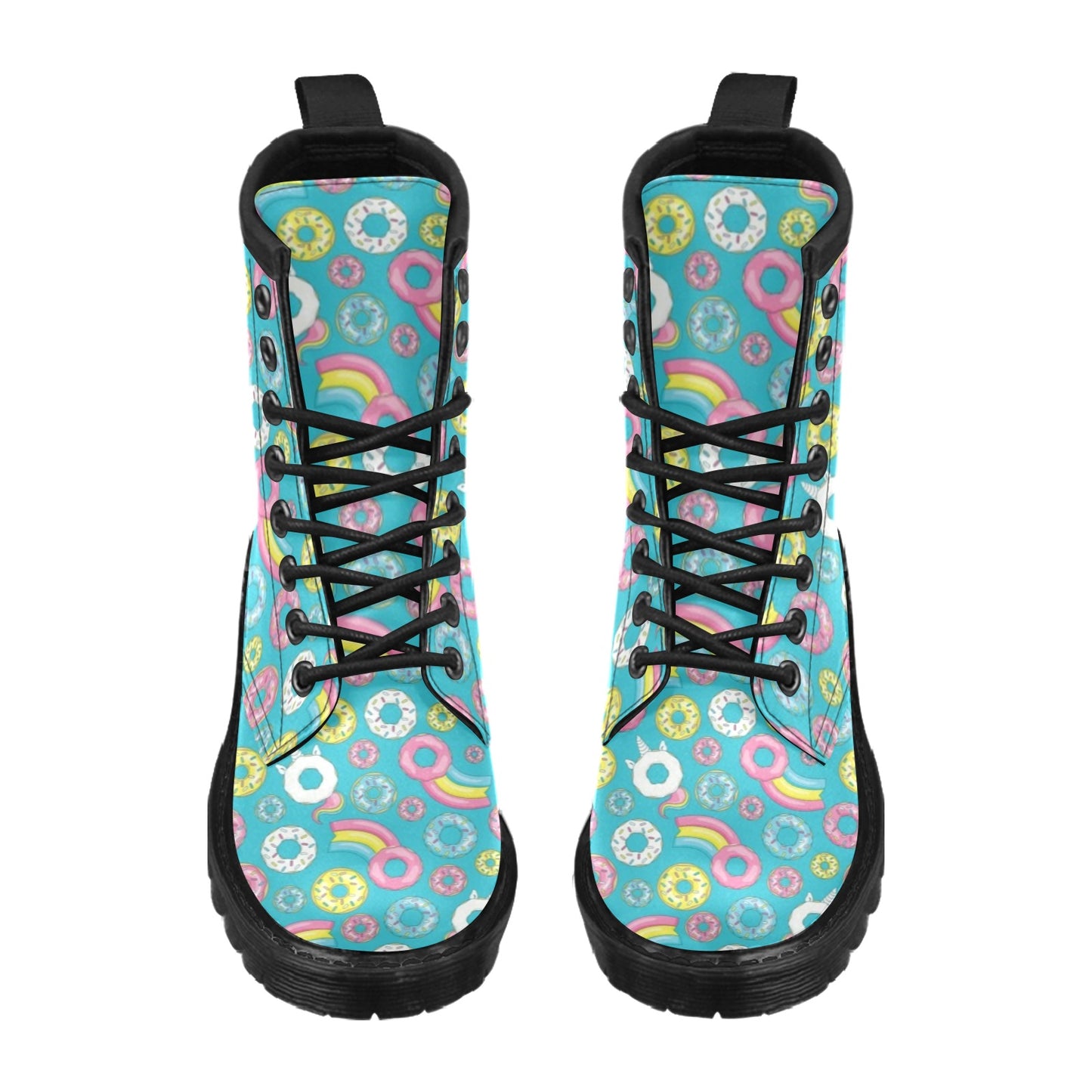 Donut Pattern Print Design DN013 Women's Boots
