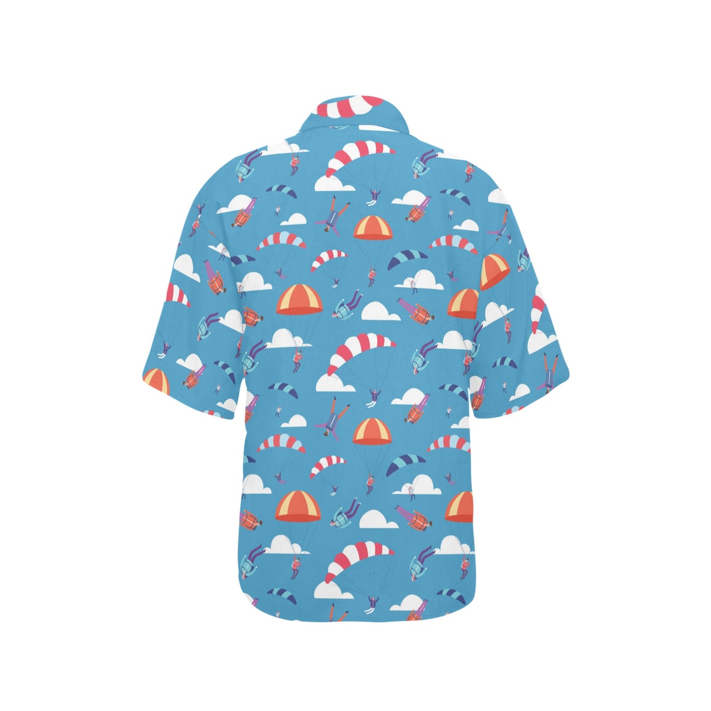 Skydiver Print Design LKS306 Women's Hawaiian Shirt