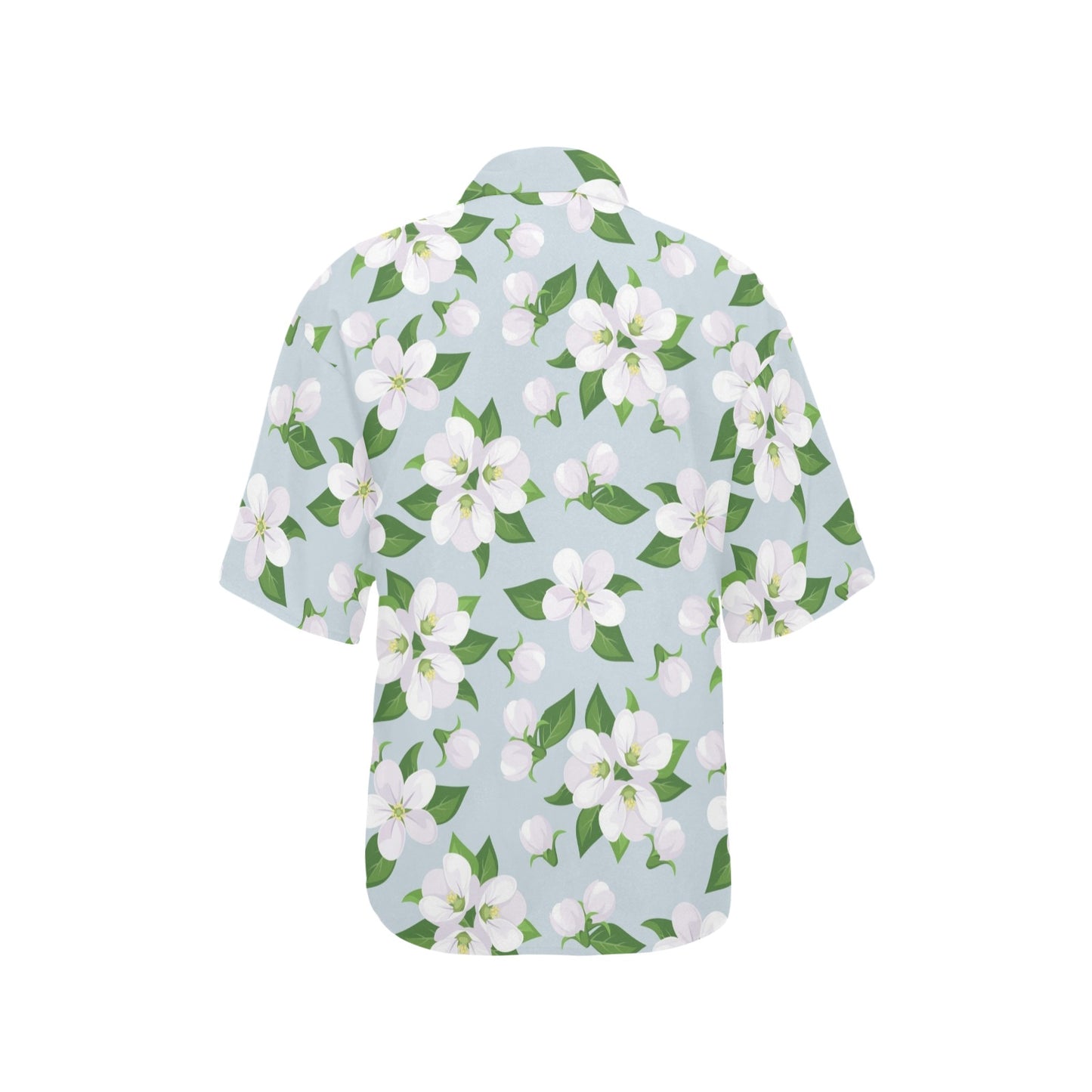 Apple blossom Pattern Print Design AB04 Women's Hawaiian Shirt