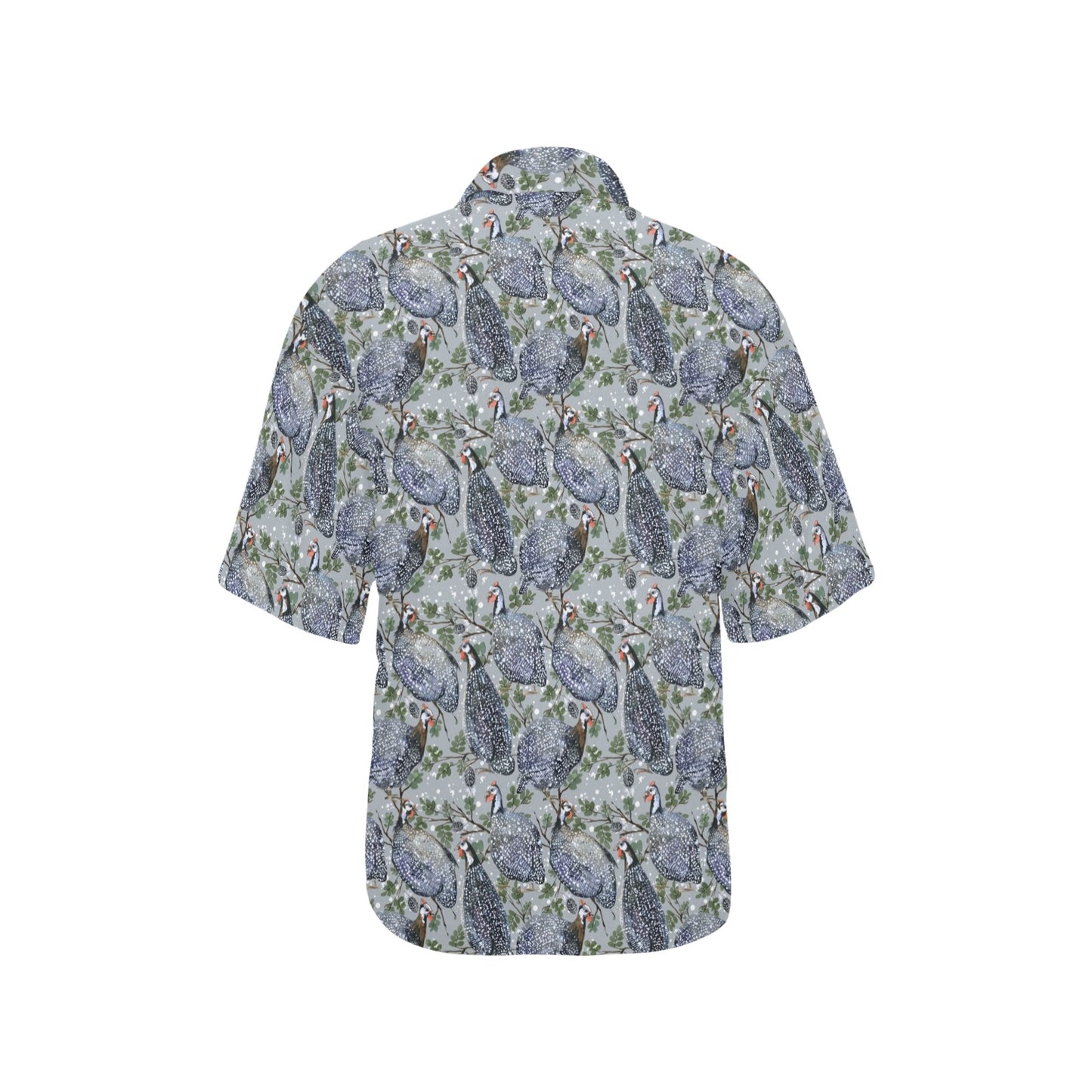 Guinea Fowl Print Design LKS402 Women's Hawaiian Shirt