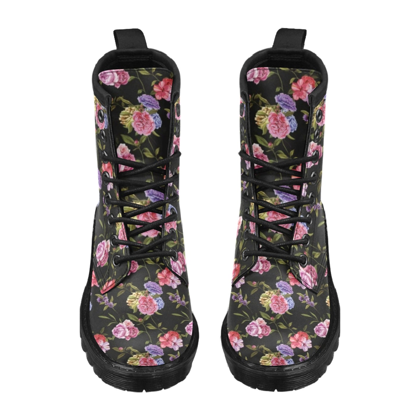 Carnations Pattern Print Design CN05 Women's Boots
