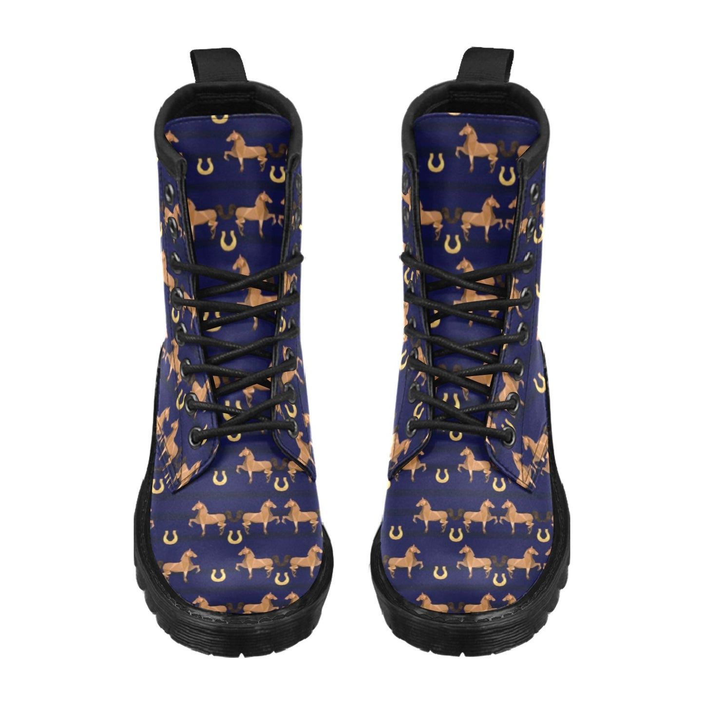 Horse Luxury Themed Pattern Print Women's Boots