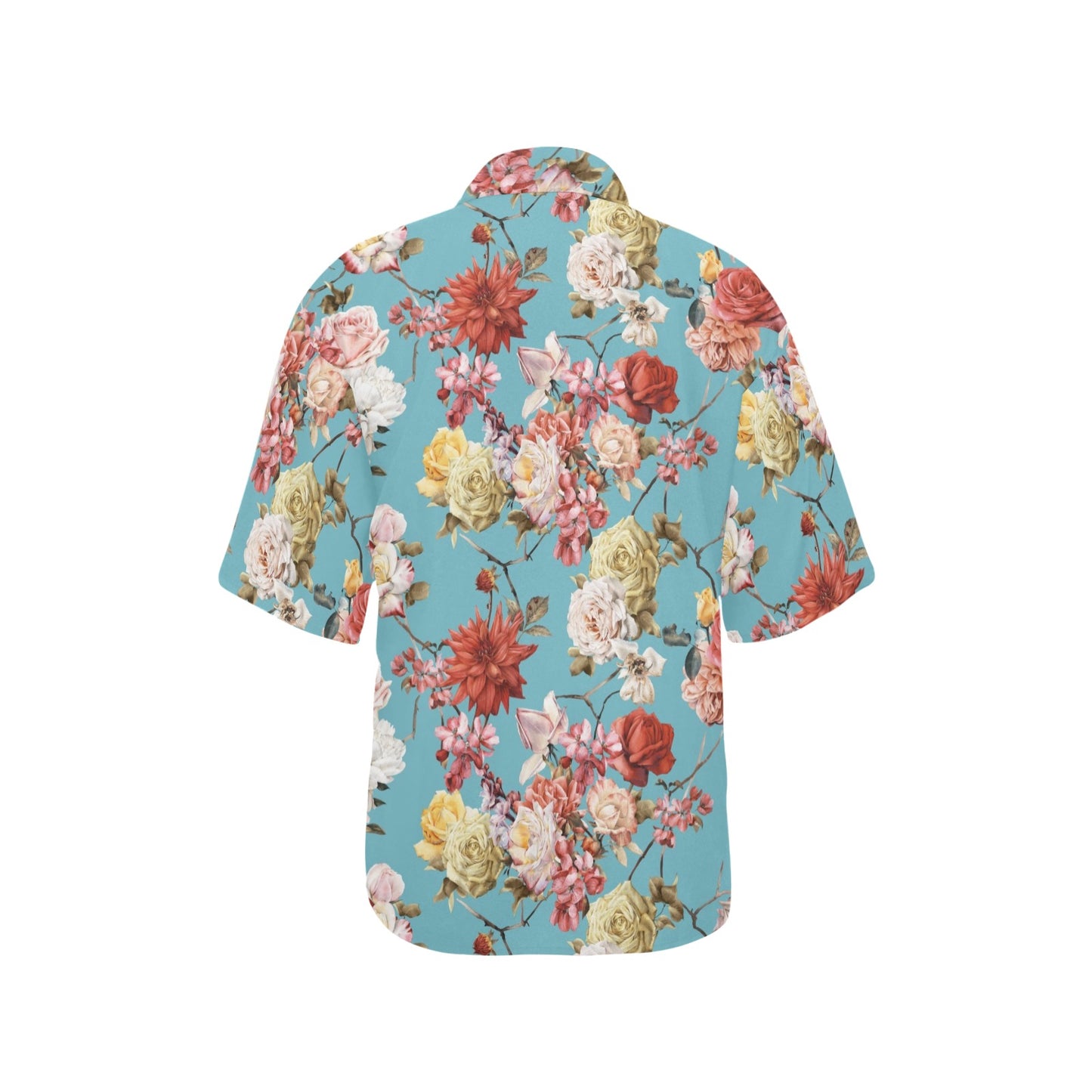 Summer Floral Pattern Print Design SF05 Women's Hawaiian Shirt