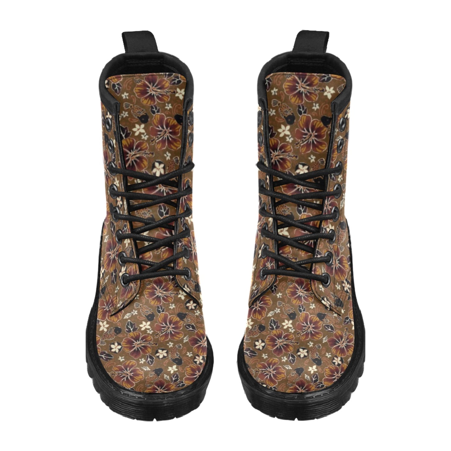 Hawaiian Themed Pattern Print Design H01 Women's Boots