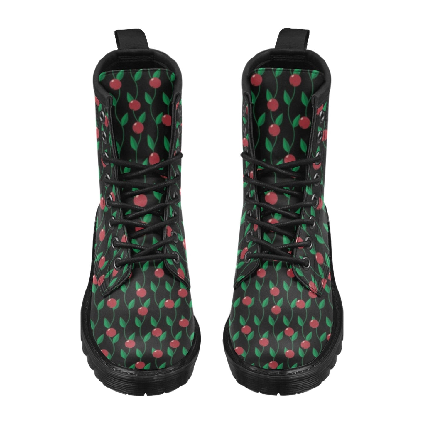 Cranberry Pattern Print Design CB01 Women's Boots