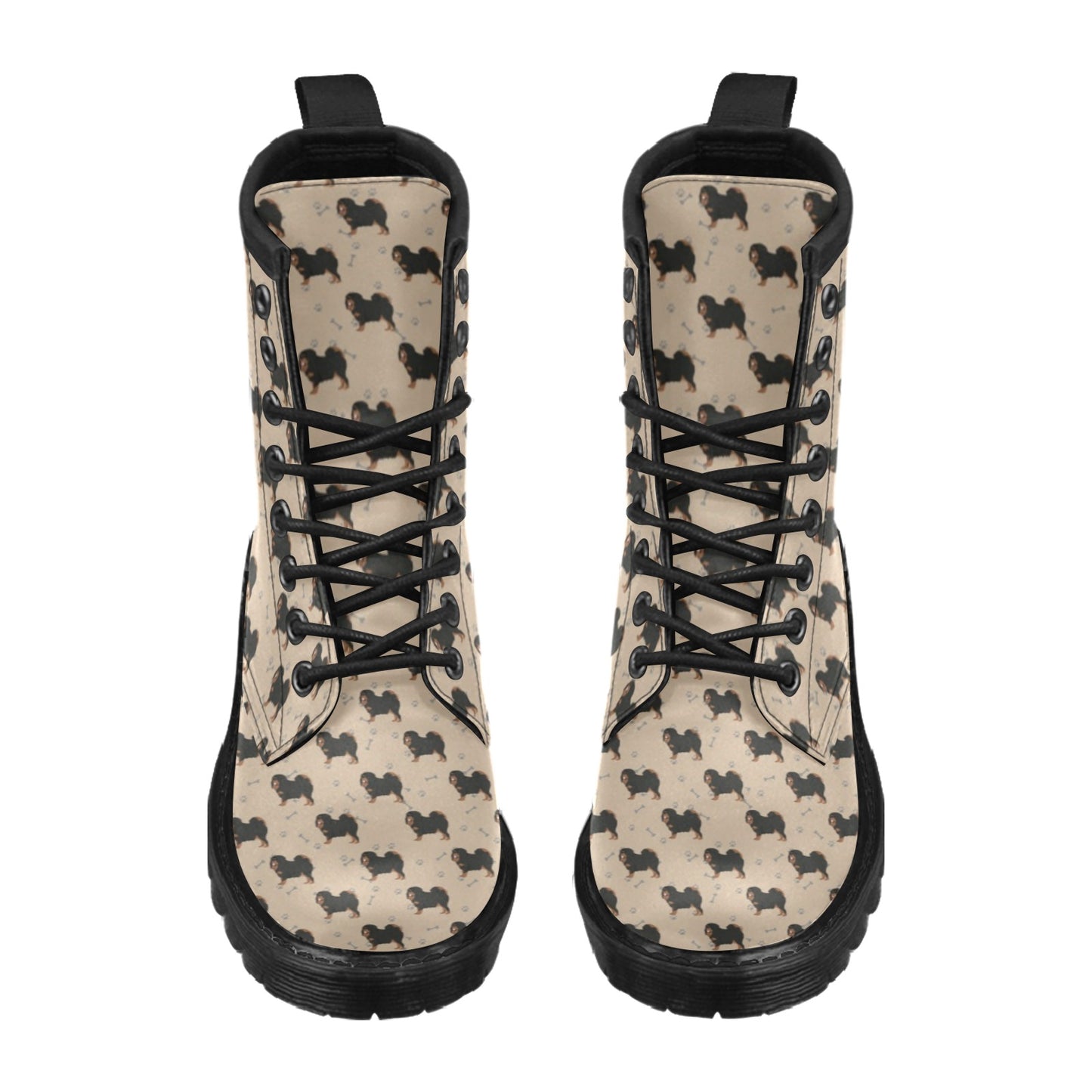 Tibetan Mastiffs Print Design LKS301 Women's Boots