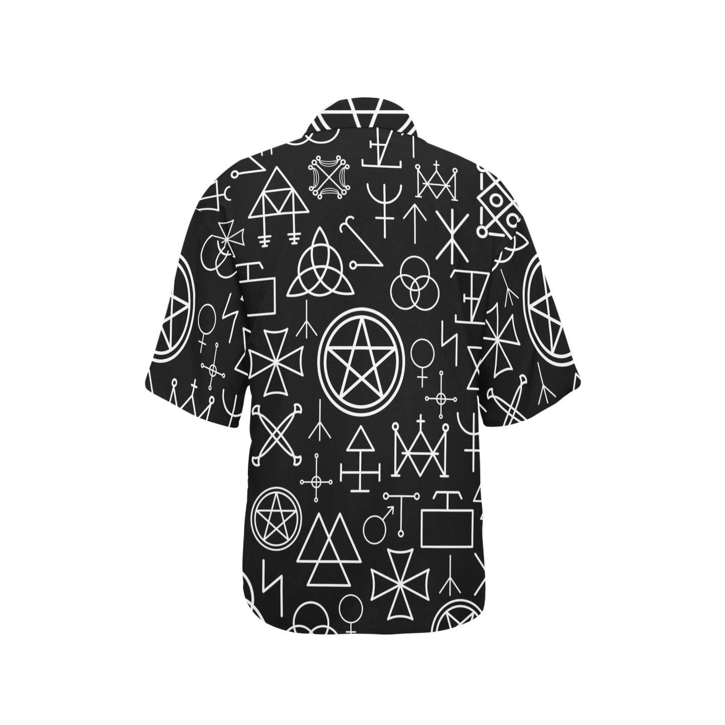 Pentagram Pattern Print Design A02 Women's Hawaiian Shirt