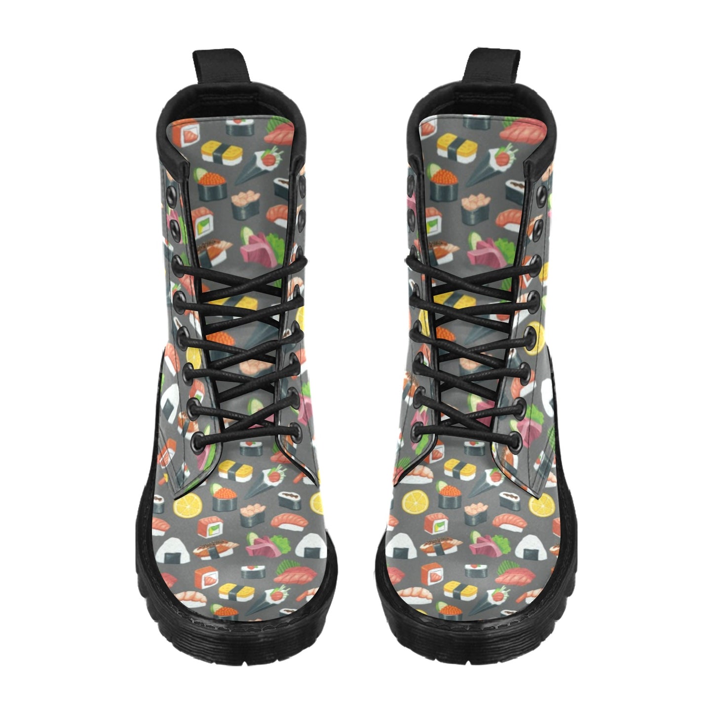 Sushi Print Design LKS302 Women's Boots